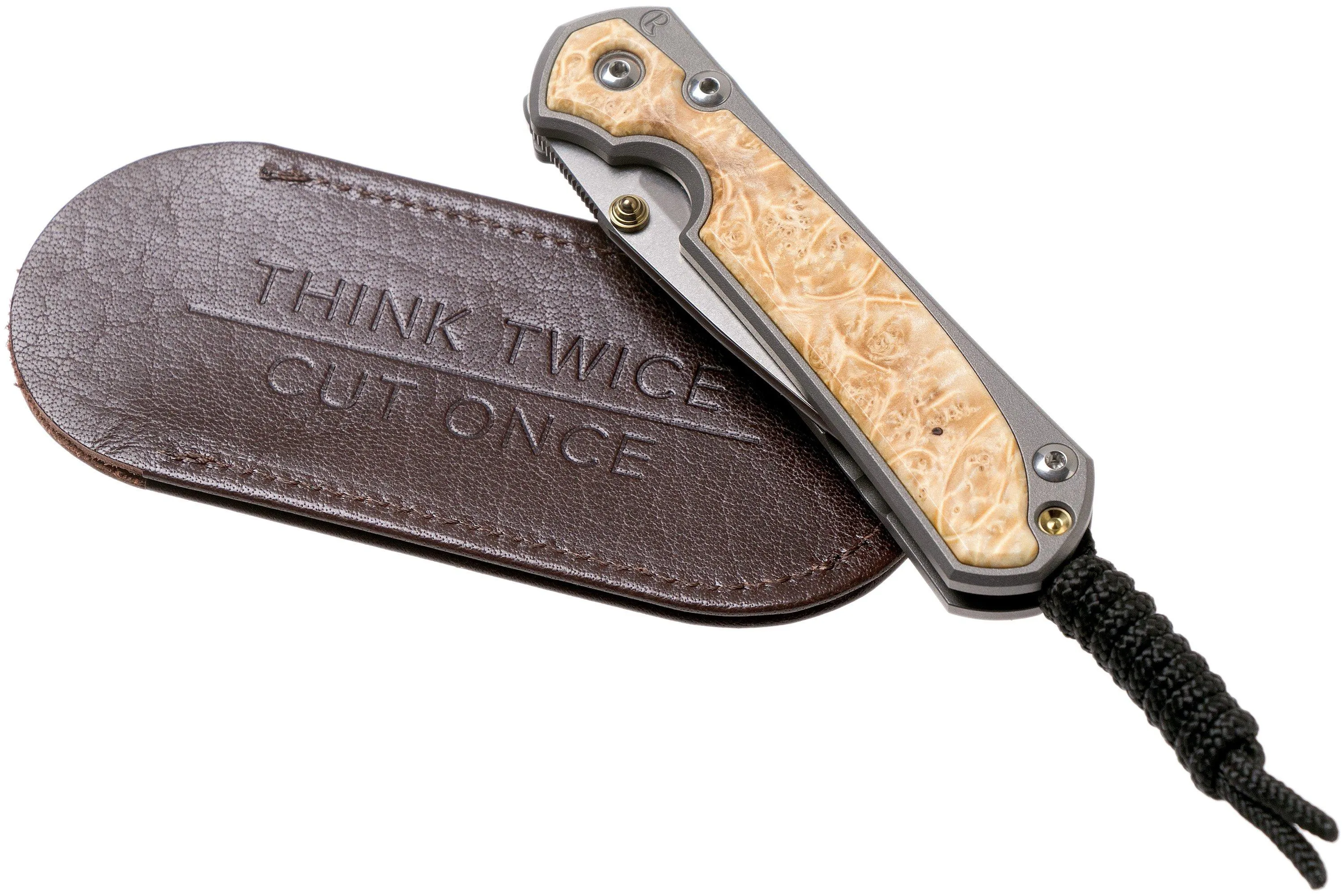 Chris Reeve Sebenza 31 Small Box Elder inlay S31-1108 couteau de poche